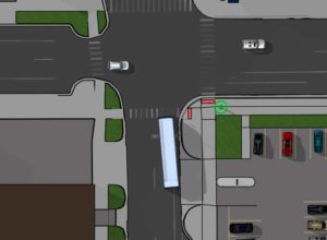 Bus vs. pedestrian7