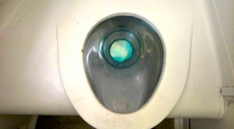 blue toilet liquid